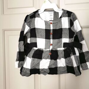 3/$15 Carter's girls blouse size 18 m